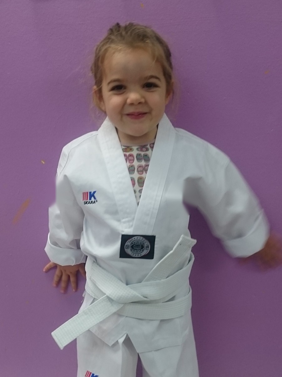 Ana en sus inicios, cinturón blanco